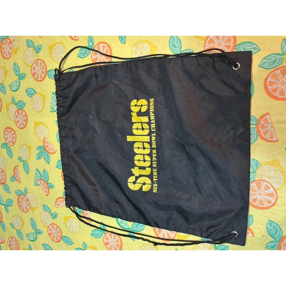 Unbranded Pittsburgh Steelers‎ Drawstring Bag Unisex OS Black
